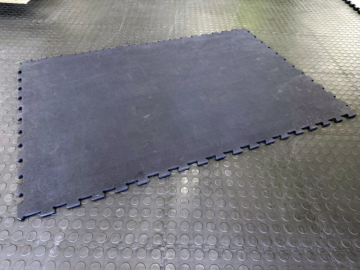 ActiON Underlayment interlocking tile on a gym floor