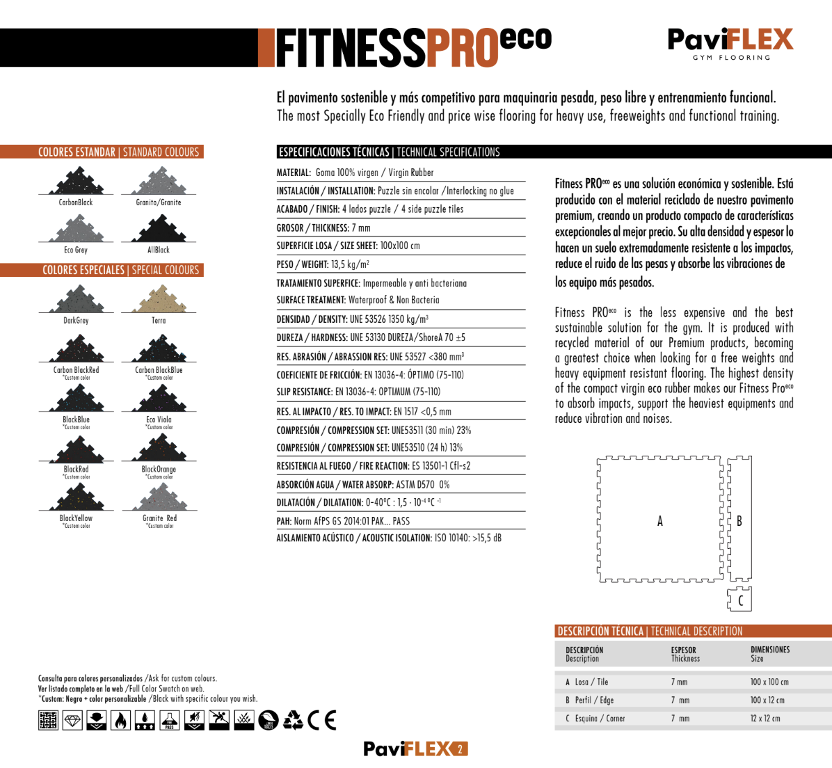 🌱 Fitness Pro Eco – 7mm Interlocking Gym Flooring