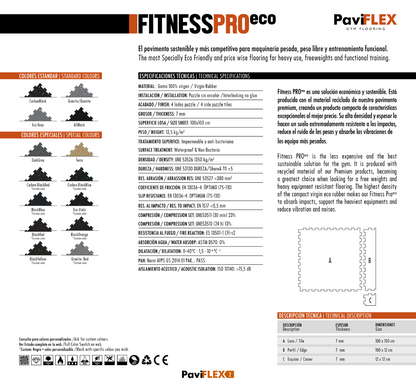 🌱 Fitness Pro Eco – 7mm Interlocking Gym Flooring