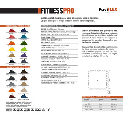 🥇 Fitness Pro – 7mm Interlocking Gym Flooring